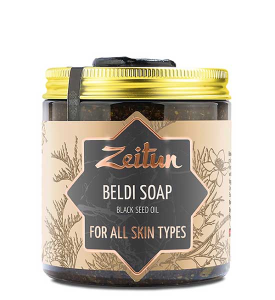 Деревенское мыло Бельди №6 целебное с маслом черного тмина, Zeitun 250мл