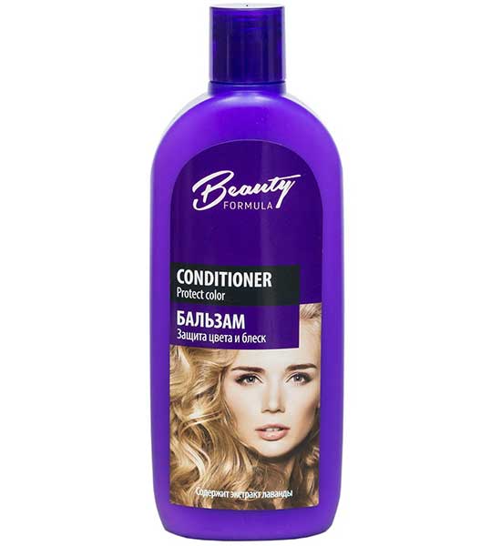 Бальзам "Защита цвета и блеск" для окрашенных и поврежденных волос, Beauty Formula Mon Platin, 250мл