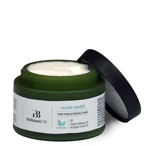 Маска для тонких и ломких волос с маслом Бабассу Bio Botanic Oil Mon Platin, 250мл
