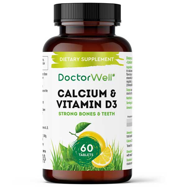 Витаминный комплекс Calcium+D3, DoctorWell, 60капсул